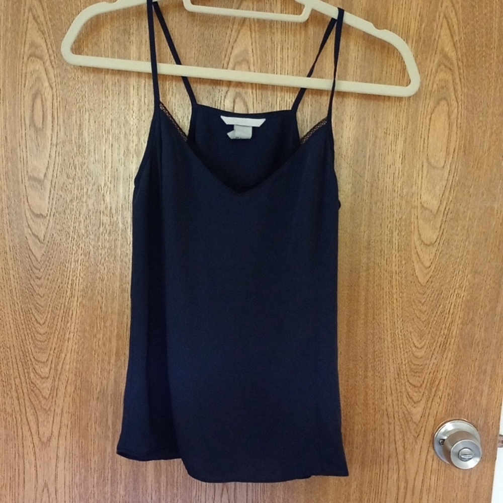 H&M Navy Blue Camisole, Size 2 NWOT